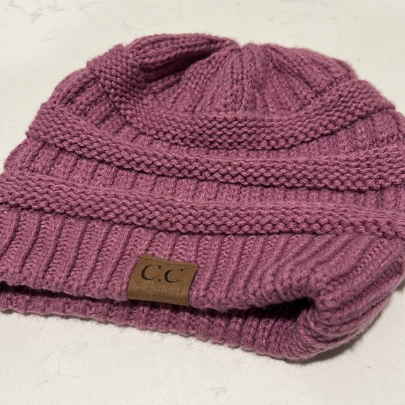 CC slouch beanie knit hat cap - Picture 3 of 4